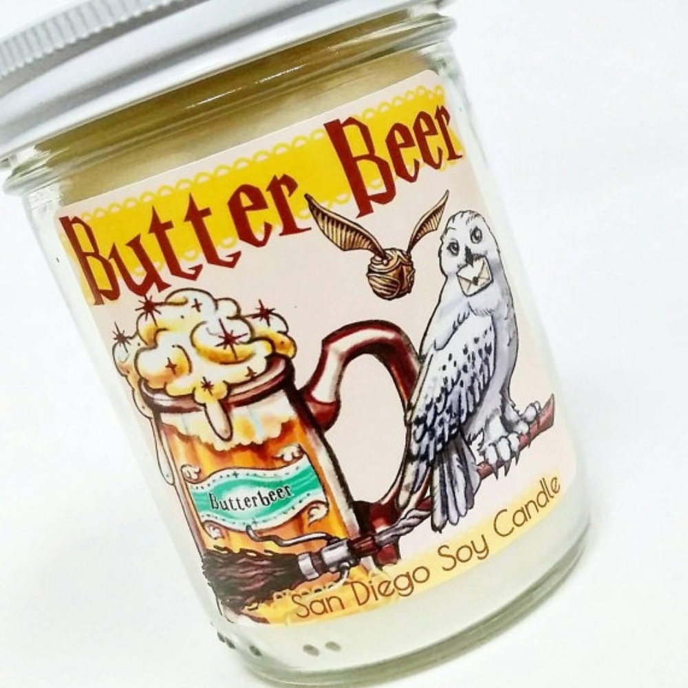 Butter Beer scented soy candle